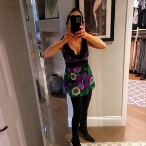 Nanette Lepore Floral Silk Sleeveless Tank Top 2